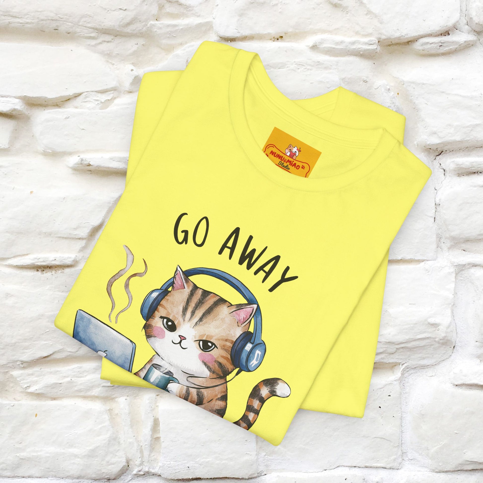 ''Go Away, I’m Introverting'' | Cat T-Shirt | Nunu&Miao Studio - Nunu&Miao Studio