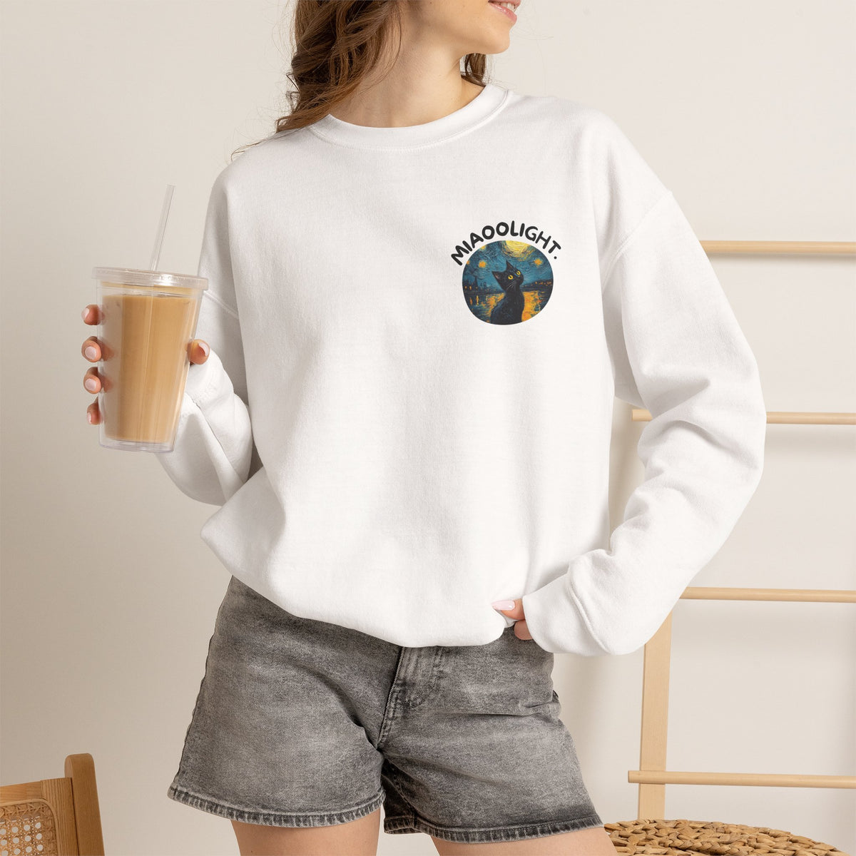 ''Miaoo Light'' |Cat Sweatshirt | Nunu&Miao Studio