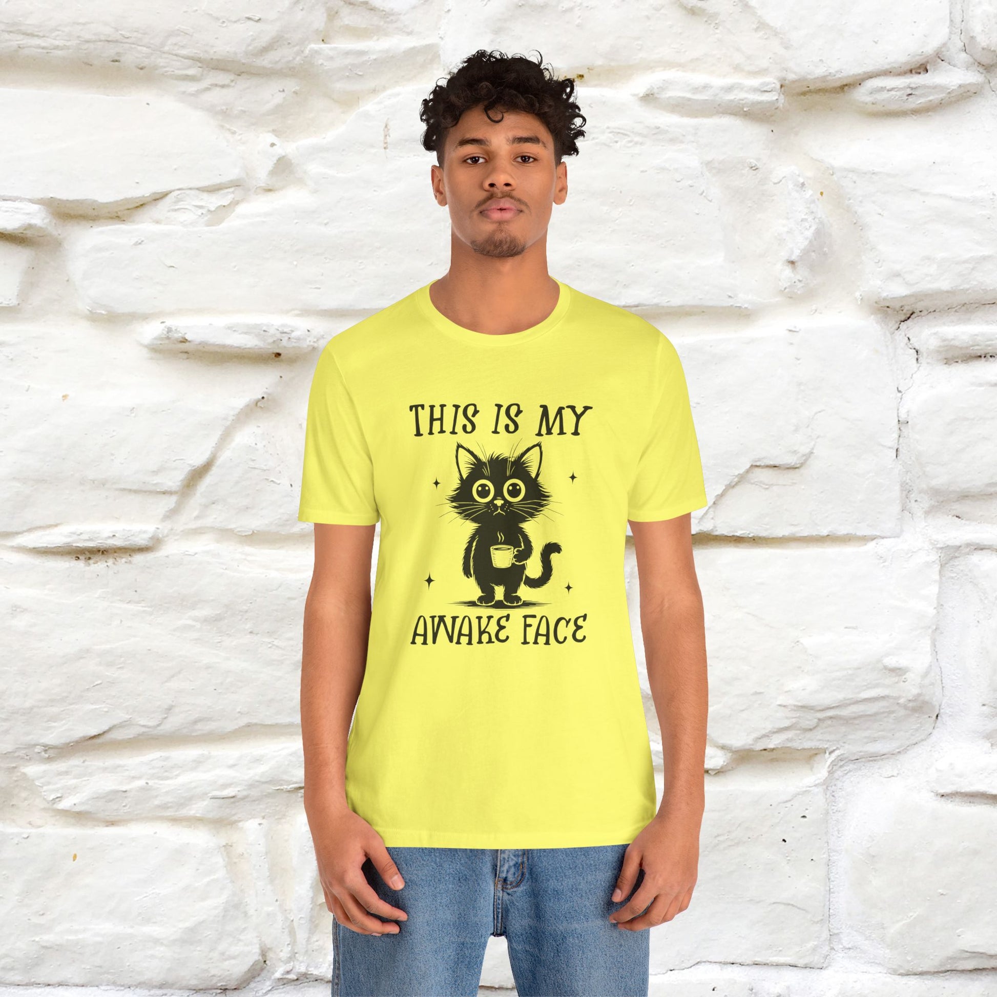 "This is My Awake Face" Cat T-Shirt | Funny Design | Nunu&Miao Studio - Nunu&Miao Studio