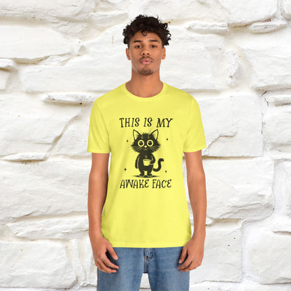 "This is My Awake Face" Cat T-Shirt | Funny Design | Nunu&Miao Studio - Nunu&Miao Studio