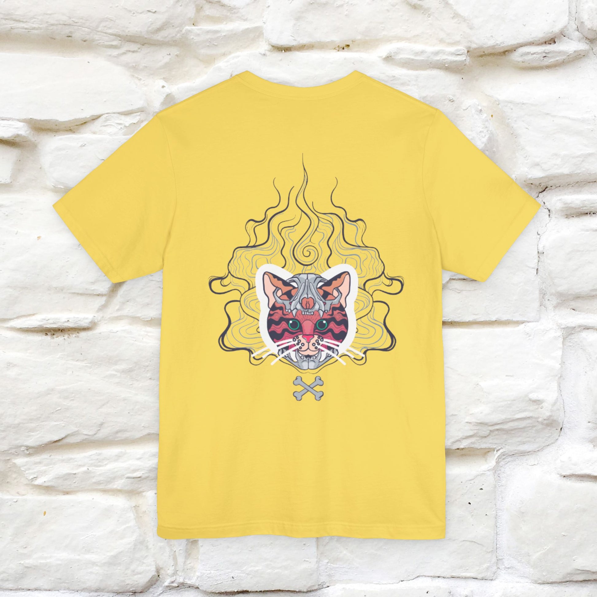 ''Air Fire Cat'' | Cat T-Shirt Front and Back Design | Nunu&Miao Studio - Nunu&Miao Studio