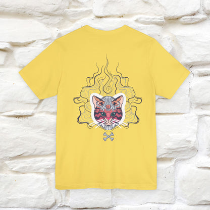 ''Air Fire Cat'' | Cat T-Shirt Front and Back Design | Nunu&Miao Studio - Nunu&Miao Studio