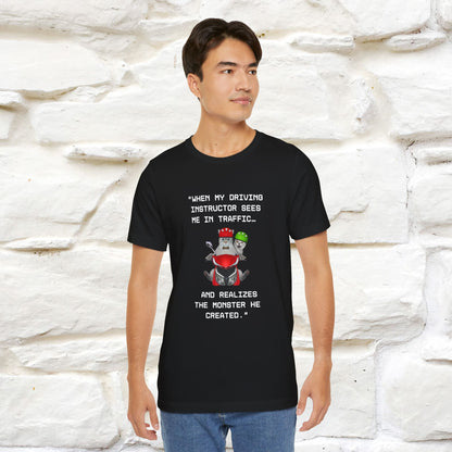 ““When my driving … ” | Funy Cat T-Shirt | Nunu&Miao Studio