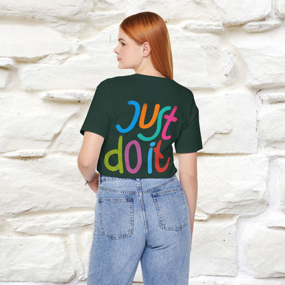 "Yes, Just Do It" Cat T-Shirt| Front & Back Design | Nunu&Miao Studio - Nunu&Miao Studio