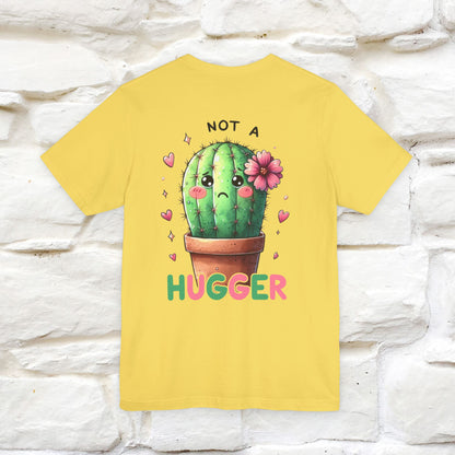"Not A Hugger" |Funny T-Shirt | Front & Back Design|Nunu&Miao Studio - Nunu&Miao Studio