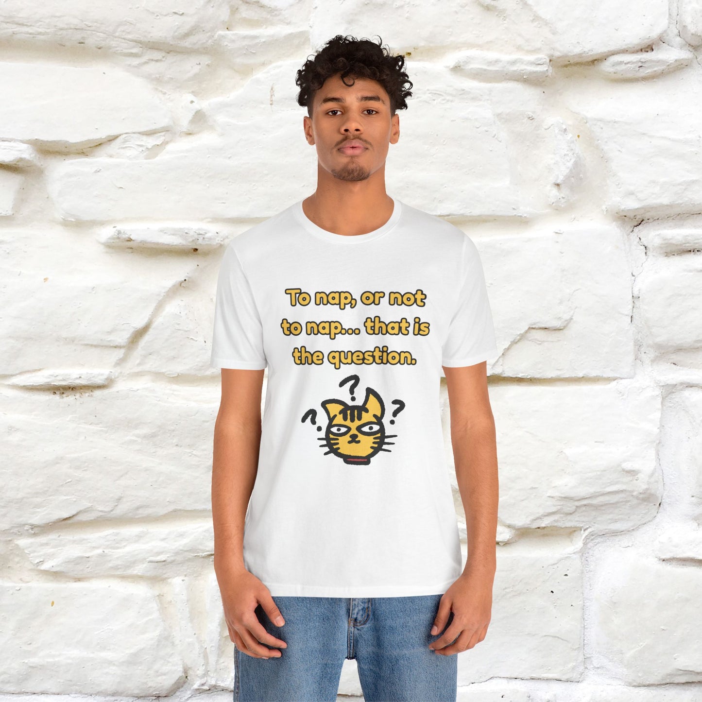 “To nap, or not to nap… that is the question.''| Funny T-Shirt | Nunu&Miao Studio