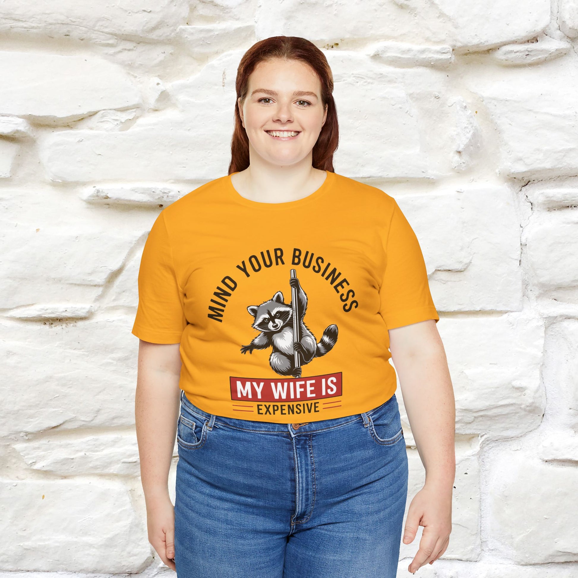 "Mind Your Business My Wife Is Expencive" Funny T-shirt |Nunu&Miao Studio - Nunu&Miao Studio