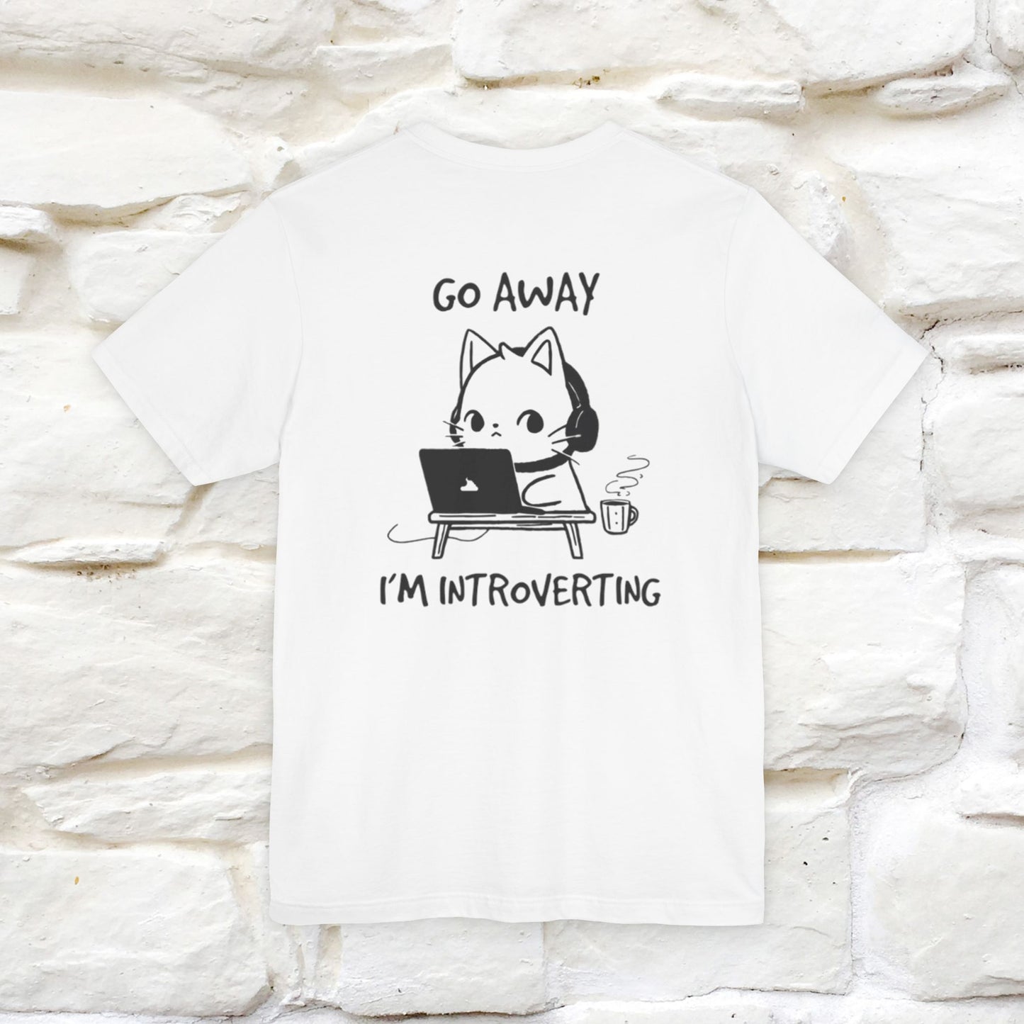 ''Go Away, I’m Introverting'' Cat T-Shirt | Nunu & Miao Studio - Nunu&Miao Studio