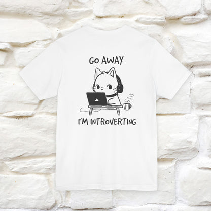 ''Go Away, I’m Introverting'' Cat T-Shirt | Nunu & Miao Studio - Nunu&Miao Studio