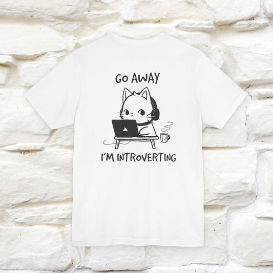 ''Go Away, I’m Introverting'' Cat T-Shirt | Nunu & Miao Studio - Nunu&Miao Studio