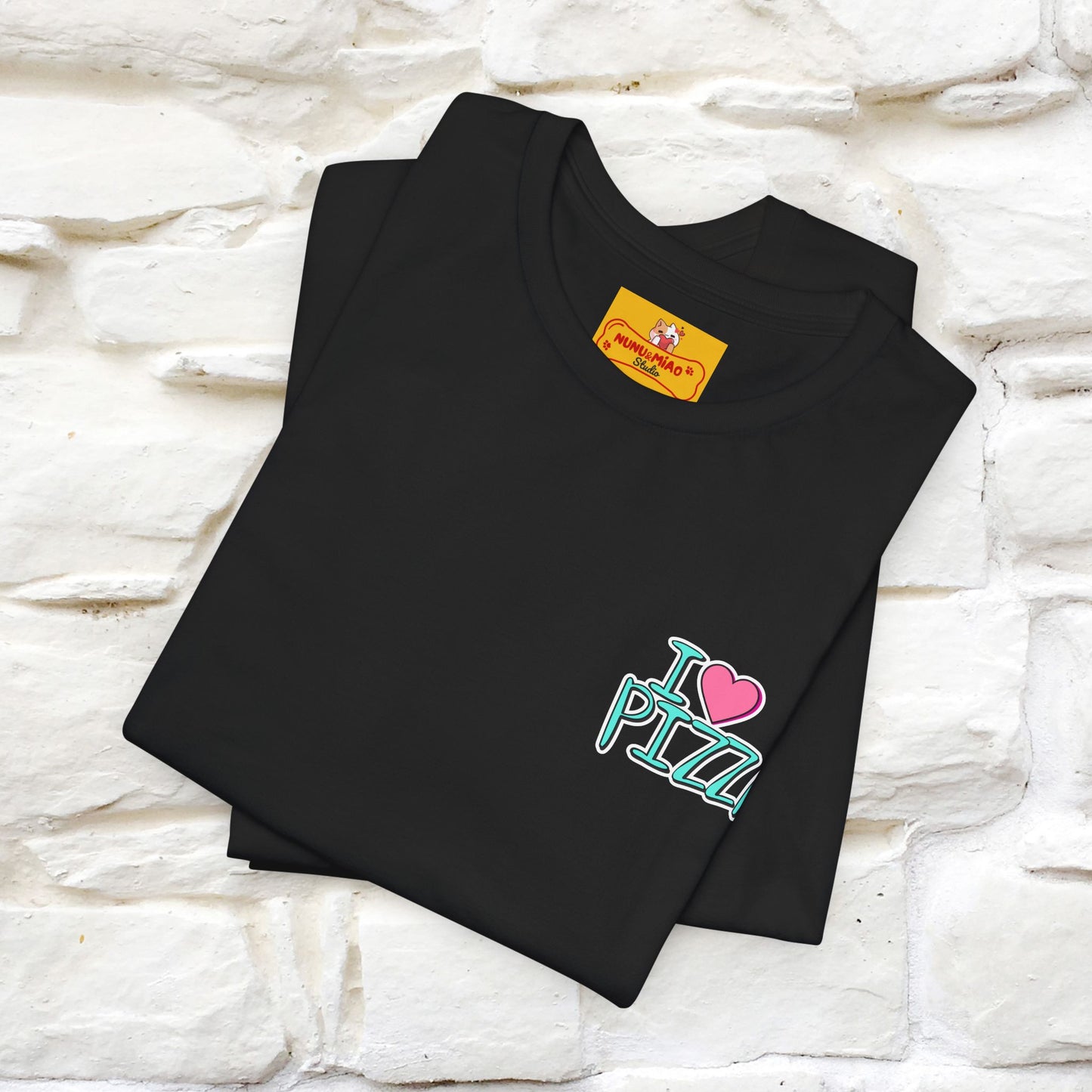 "I Love Pizza"| Cat T-shirt | Nunu&Miao Studio - Nunu&Miao Studio