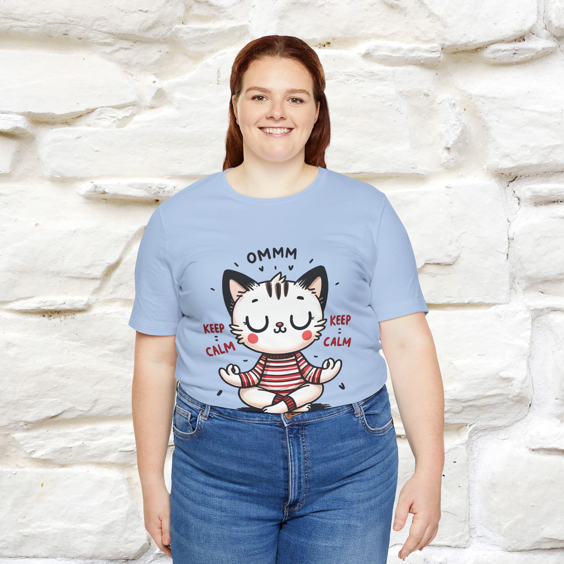 Ommm, Keep Calm | Relaxed Cat Shirt for Men & Women | 100% Cotton* - Nunu&Miao Studio