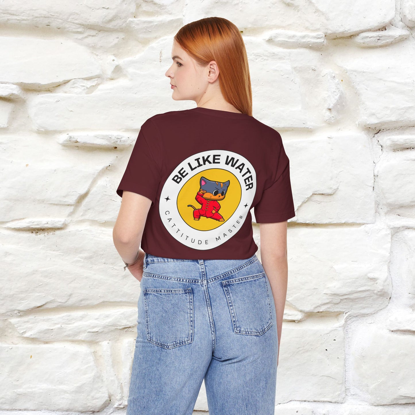 "Be Like Water: Cattitude Master | Cat T-Shirt |Nunu&Miao Studio - Nunu&Miao Studio