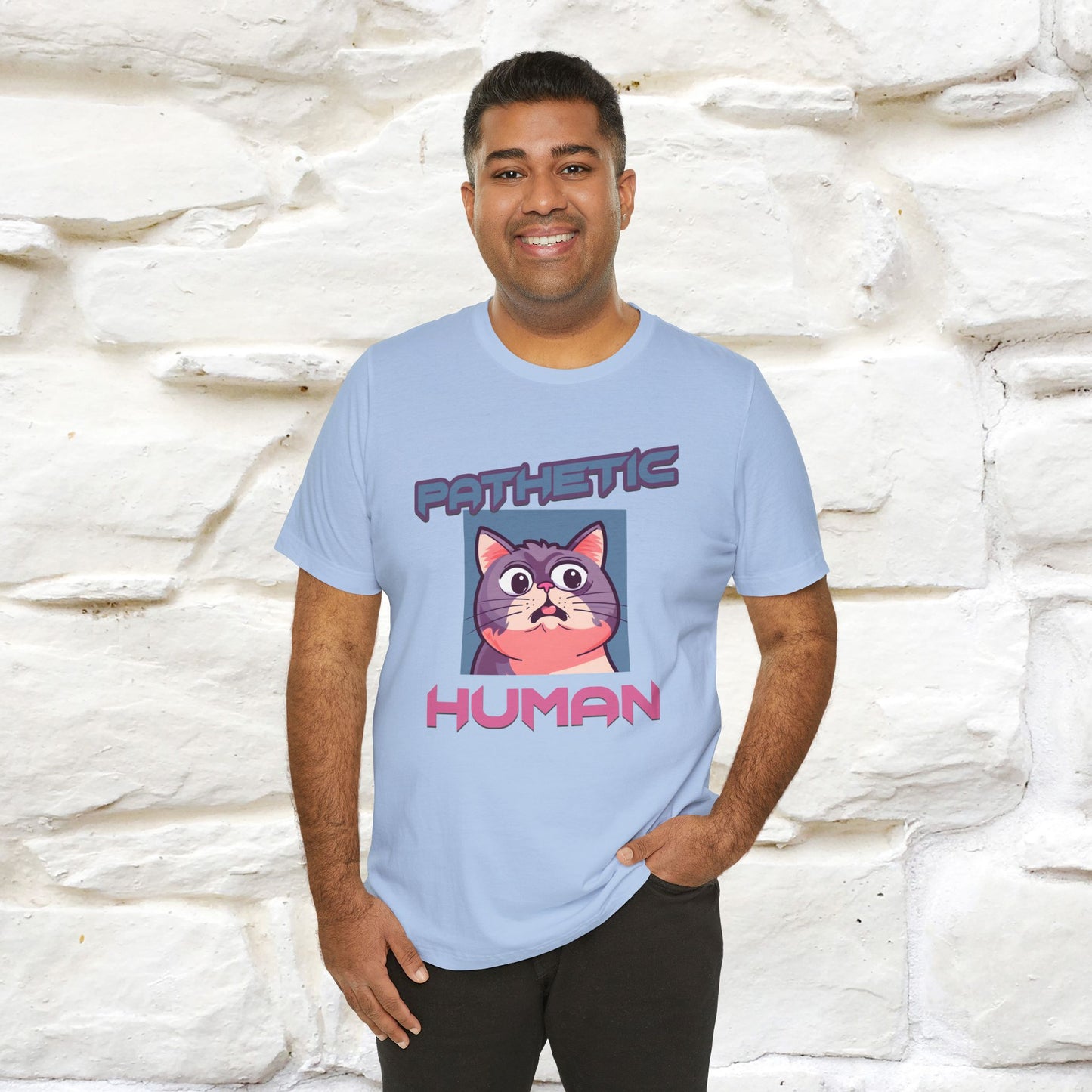 ''Pathetic Human'' | Funny Cat T-Shirt | Nunu&Miao Studio - Nunu&Miao Studio