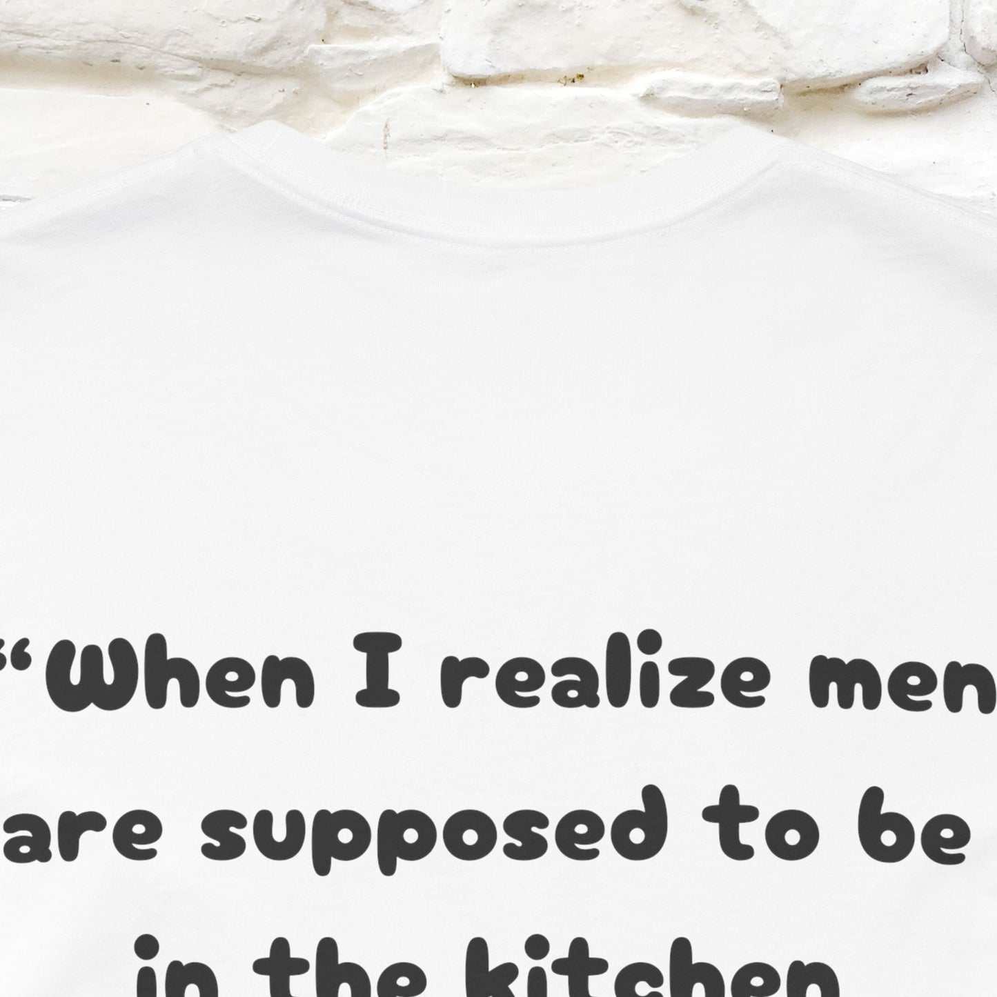 ’“When I realize men are ...." Funny Cat T-Shirt | Nunu&Miao Studio