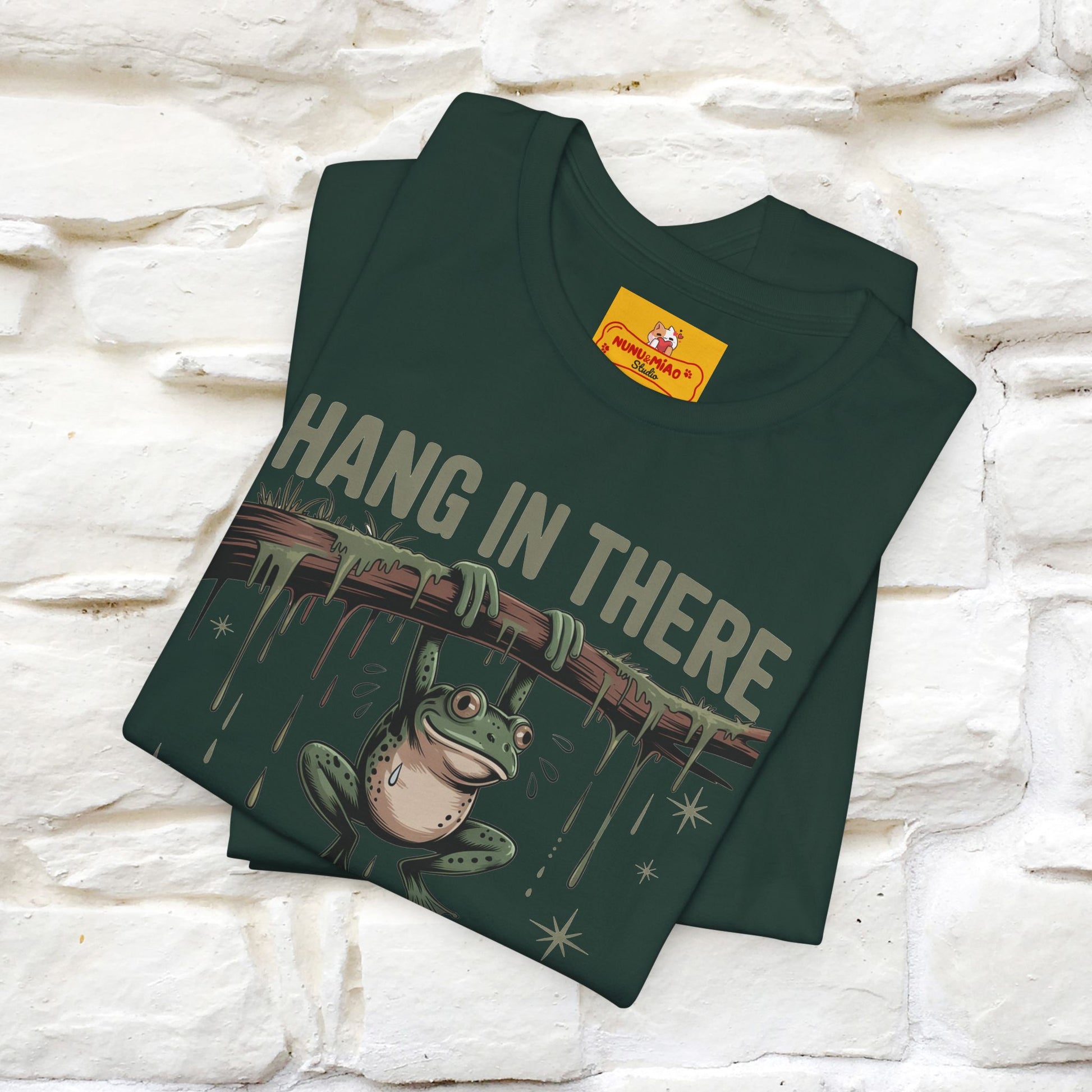 "Hang In There" Funny T-shirt |Nunu&Miao Studio - Nunu&Miao Studio