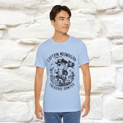 Captain Meowrgan Treasure Hunter |  |Cat T-Shirt | Nunu&Miao Studio - Nunu&Miao Studio