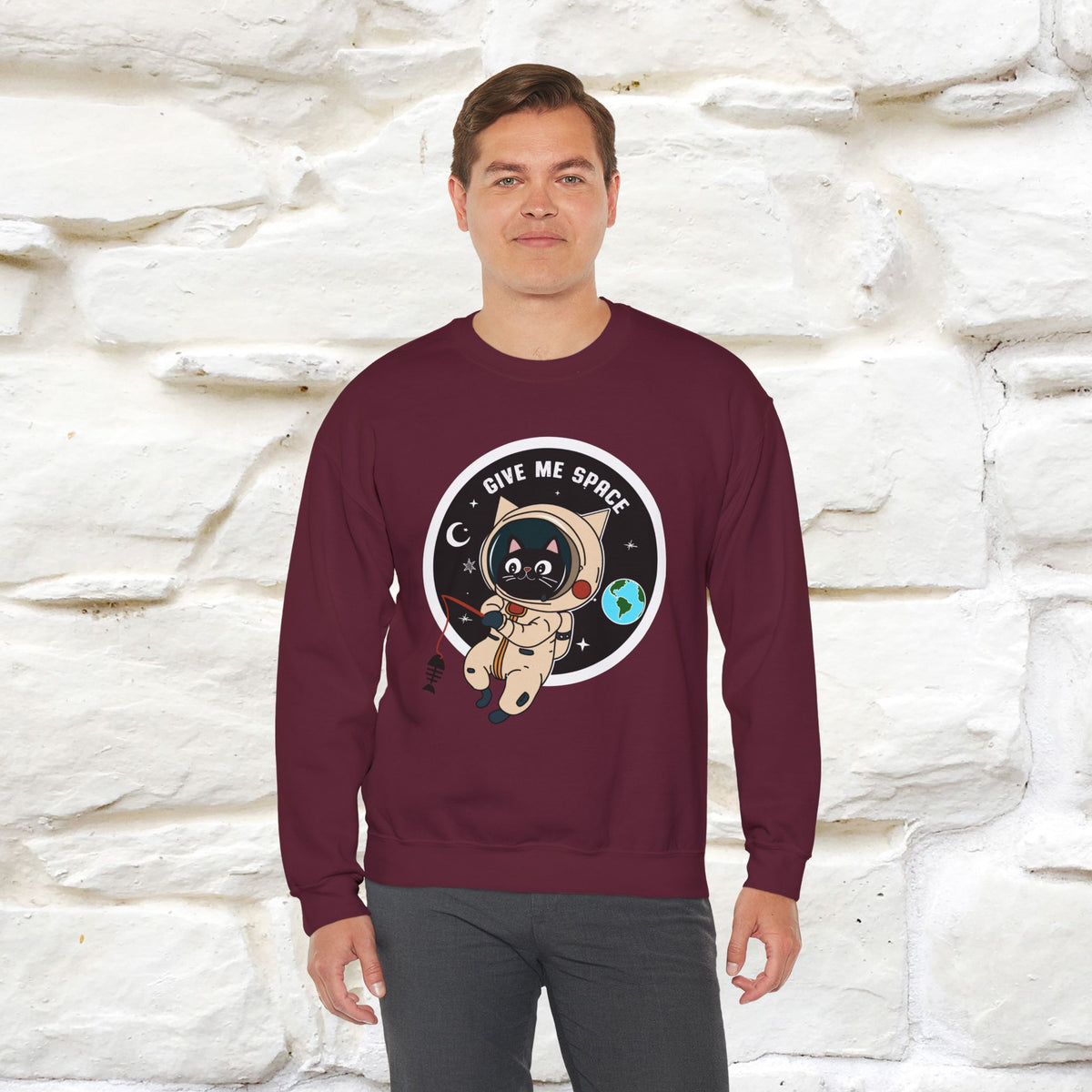 ''Give Me Space'' |Cat Sweatshirt | Nunu&Miao Studio