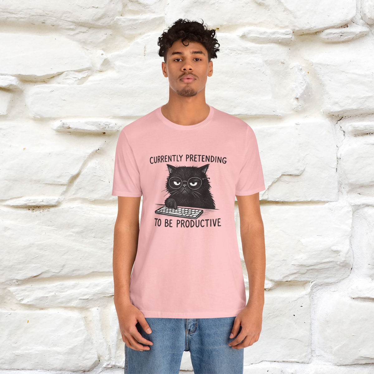 "Currently Pretending To Be Productive" |Cat T-Shirt | Nunu&Miao Studio