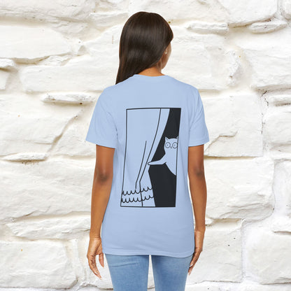 “Don’t trust atoms… they make up everything.” |  Cat T-Shirt | Front & Back Design | Nunu&Miao Studio