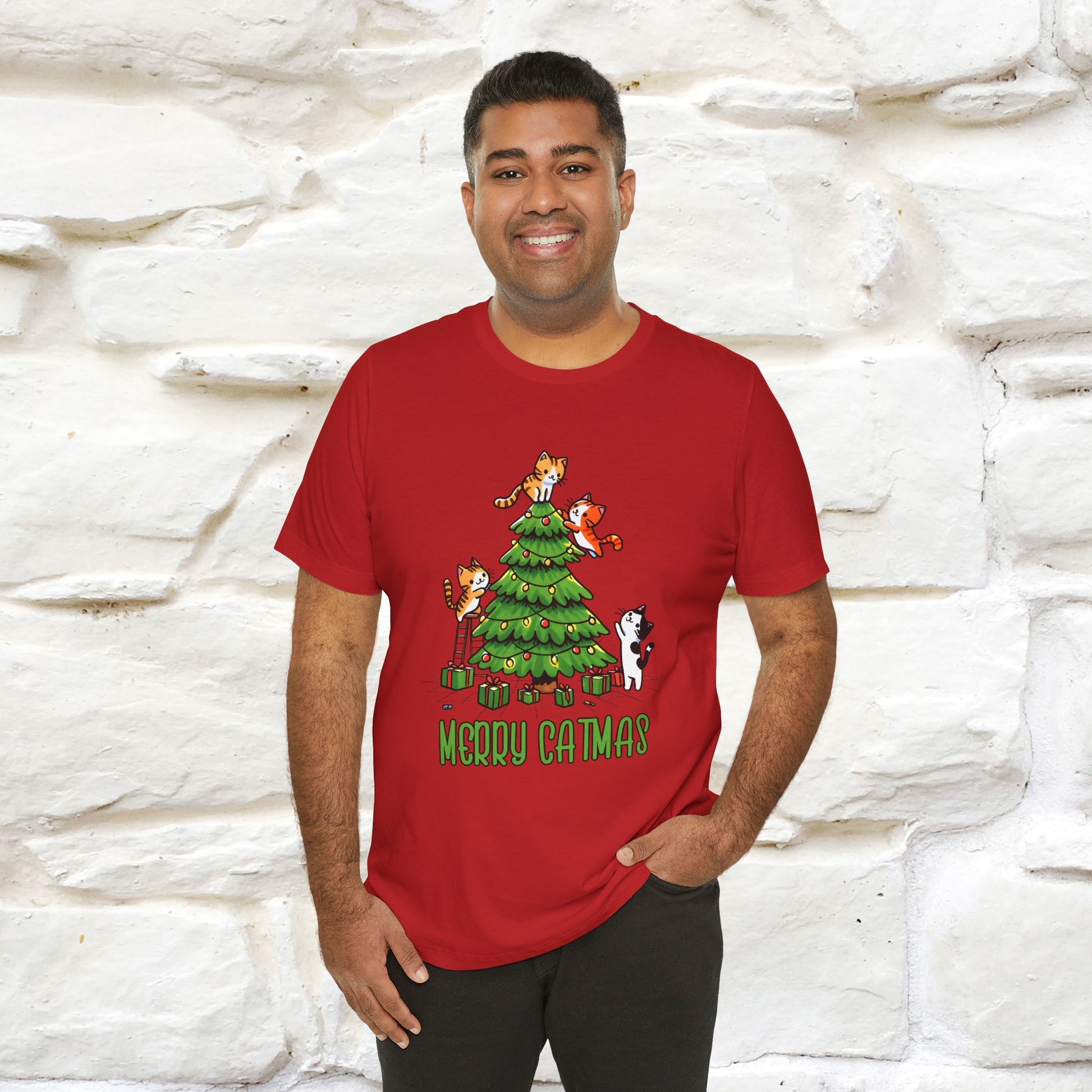 ''Merry Catmas'' | Cattitude Christmas Tee| Nunu&Miao Studio - Nunu&Miao Studio