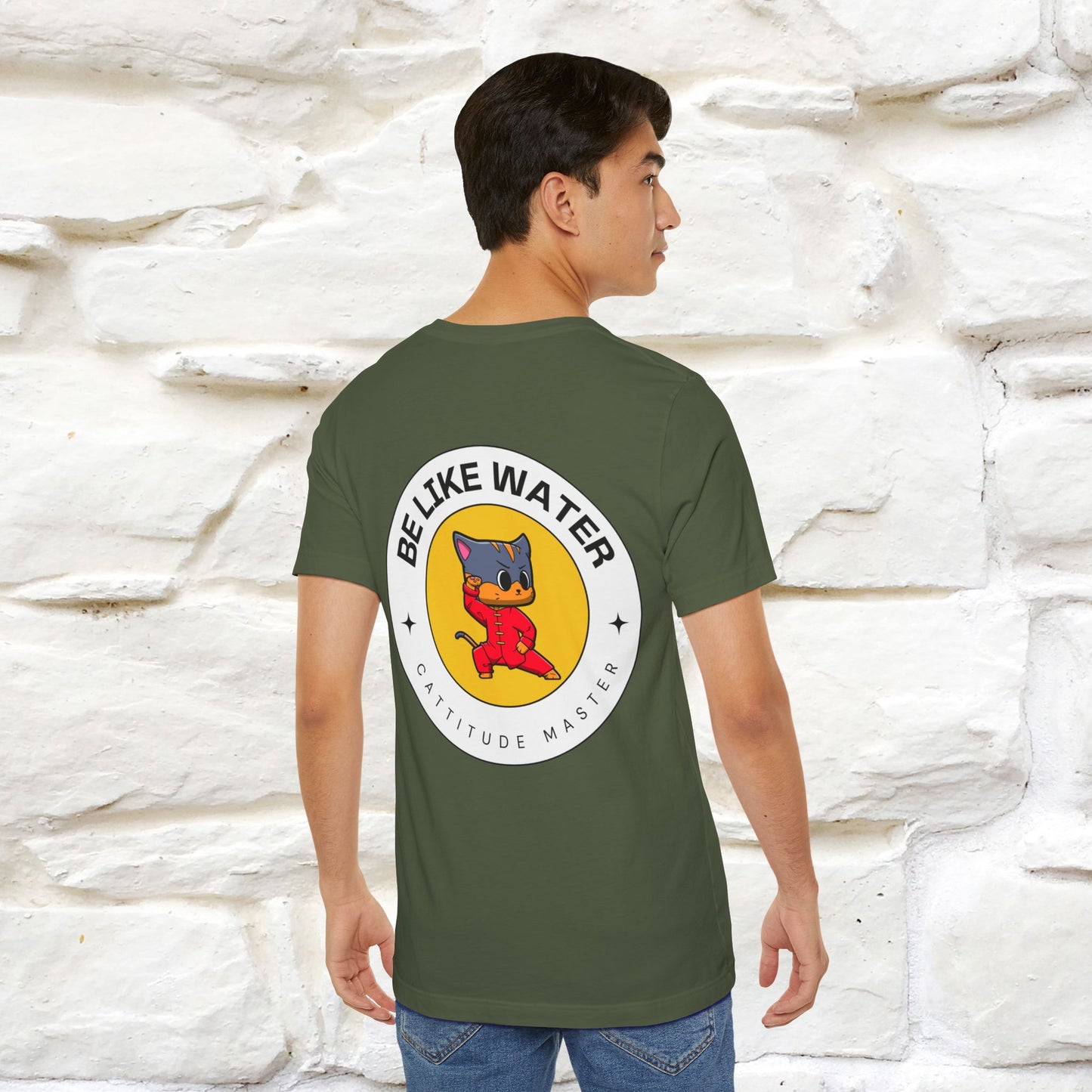 "Be Like Water: Cattitude Master | Cat T-Shirt |Nunu&Miao Studio - Nunu&Miao Studio