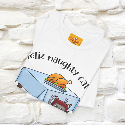 "Feliz Naughty Cat" |Funny Cat T-Shirt | Nunu&Miao Studio