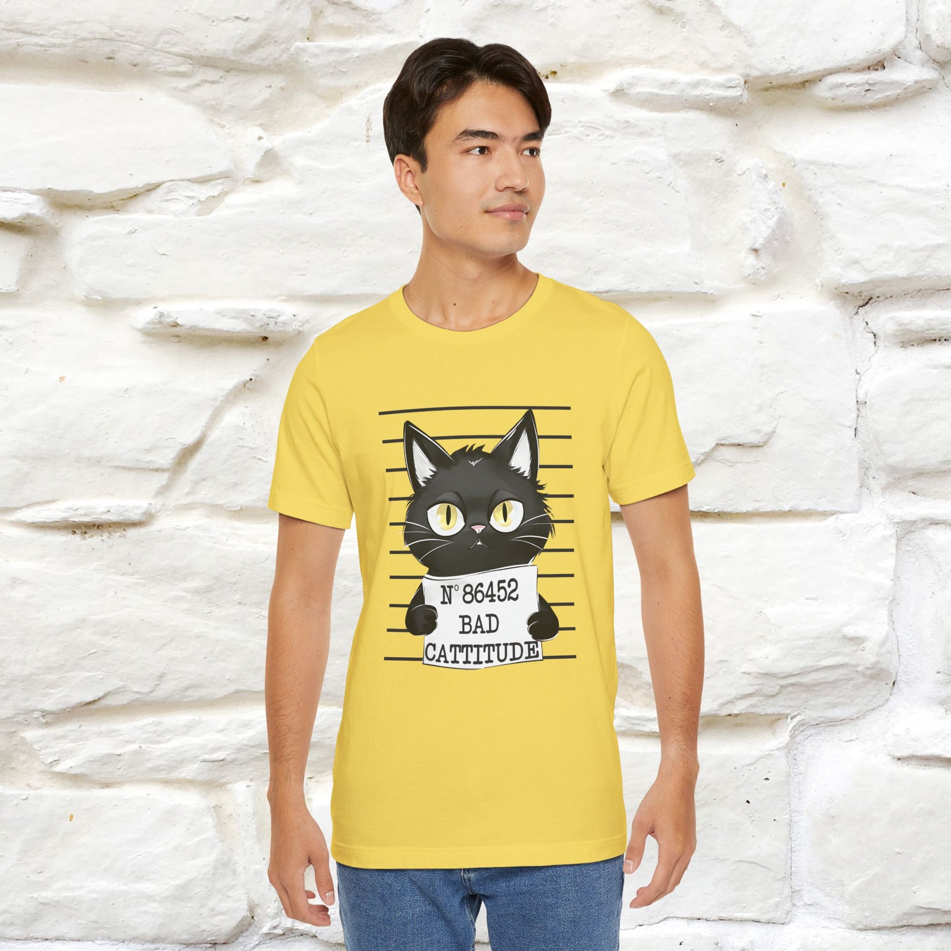 "Bad Cattitude" Cat T-Shirt | Nunu&Miao Studio - Nunu&Miao Studio