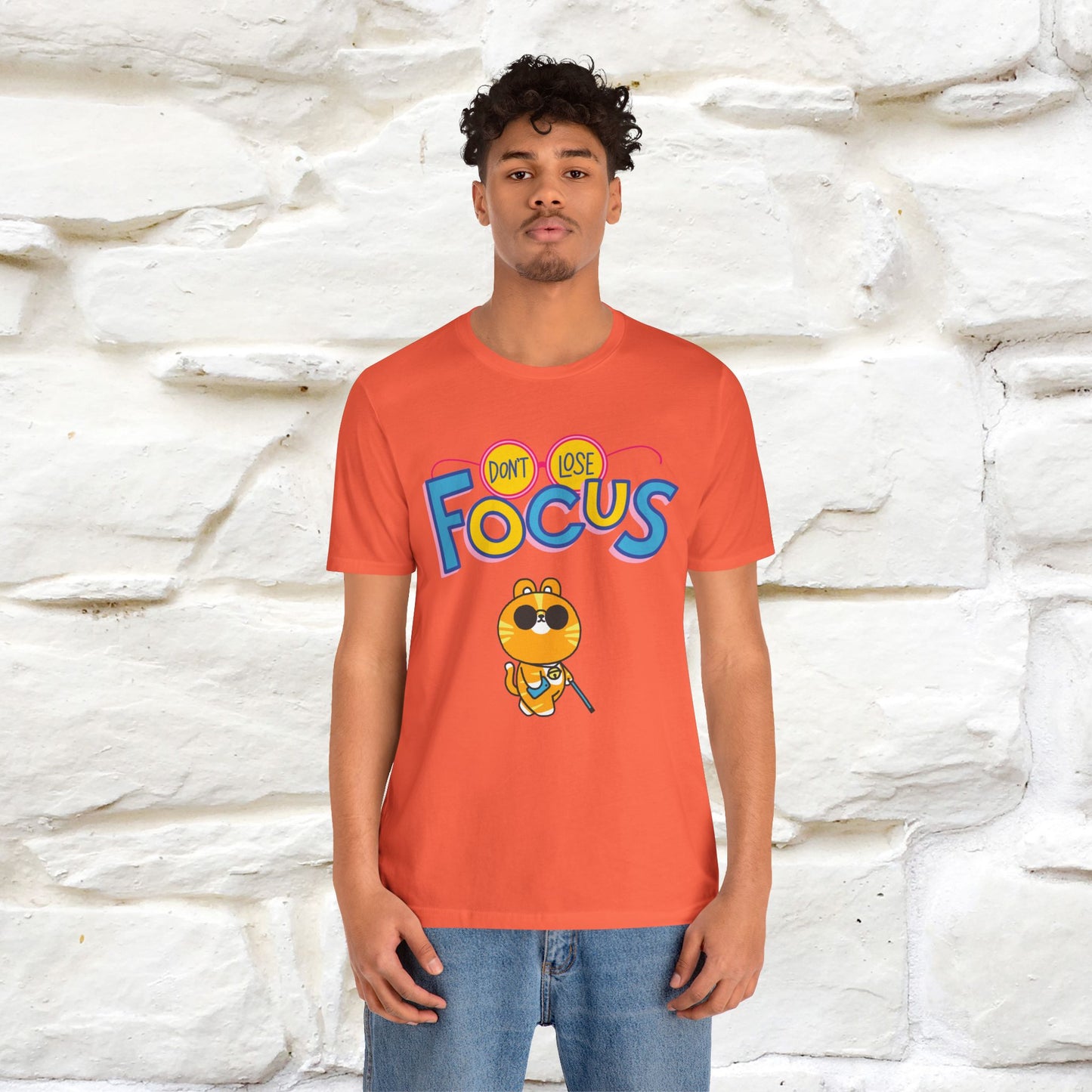 ''Don’t Lose Focus'' Cat T-Shirt | Nunu&Miao Studio - Nunu&Miao Studio