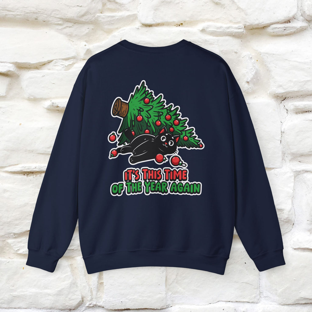 ''It's This Time...Christmas '' |Cat Sweatshirt | Nunu&Miao Studio