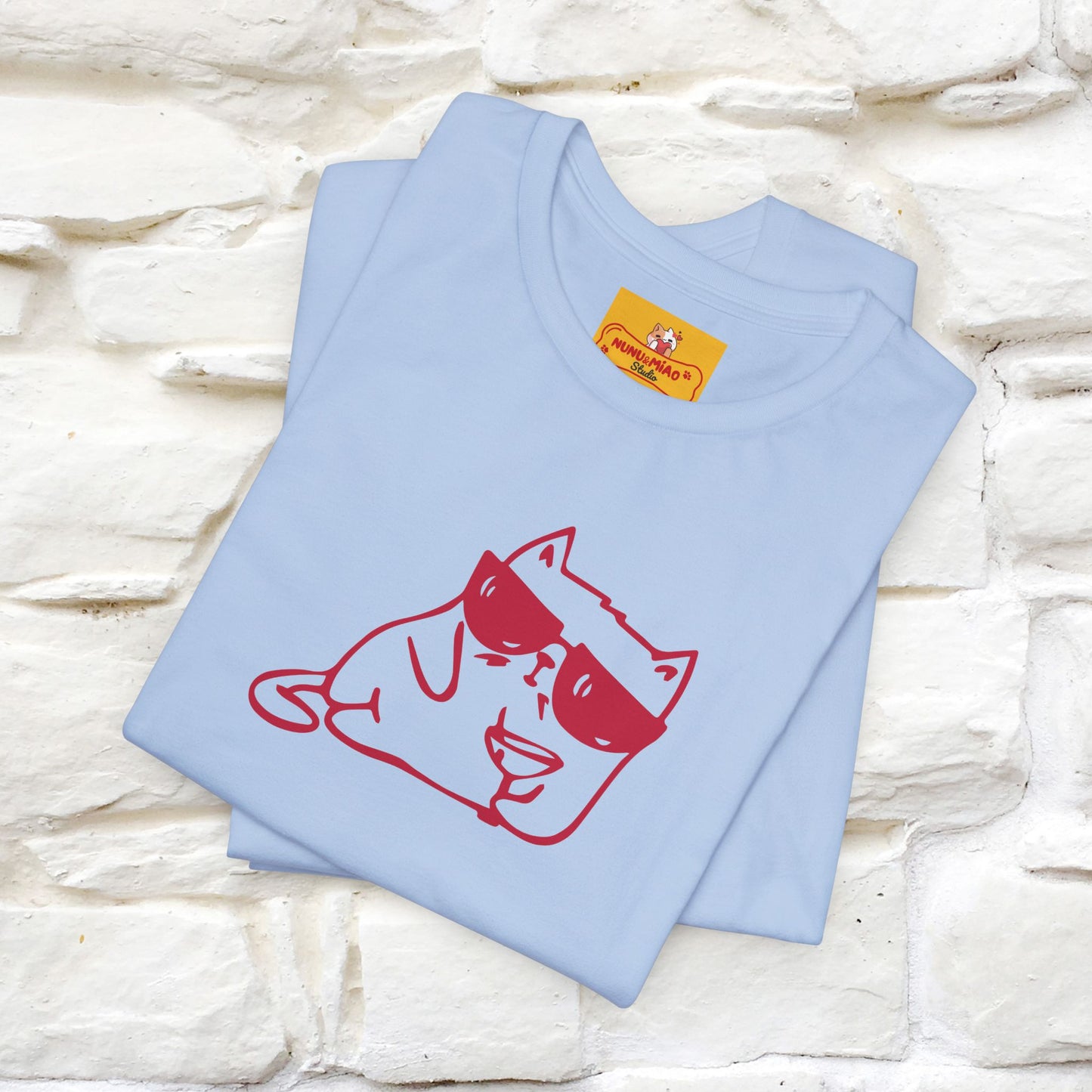 "I’m Happy, Which Often Looks Like Crazy" Cat T-Shirt| Front & Back Design | Nunu&Miao Studio - Nunu&Miao Studio