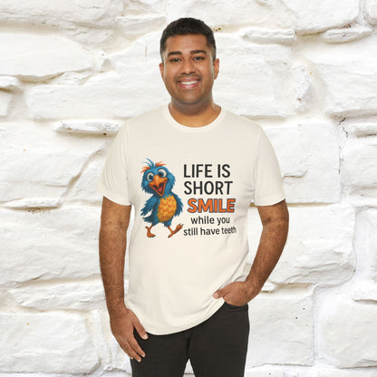 "Life Is Short Smile While ..." |Funny T-Shirt | Nunu&Miao Studio - Nunu&Miao Studio