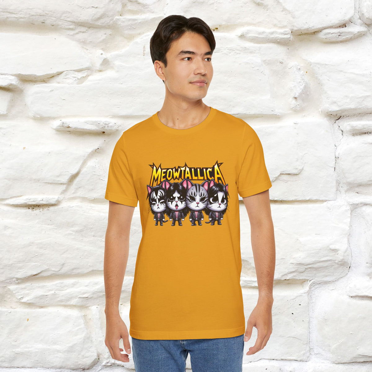 Meowtallica T-Shirt | Rock-Inspired Cat Tee| Nunu&Miao Studio