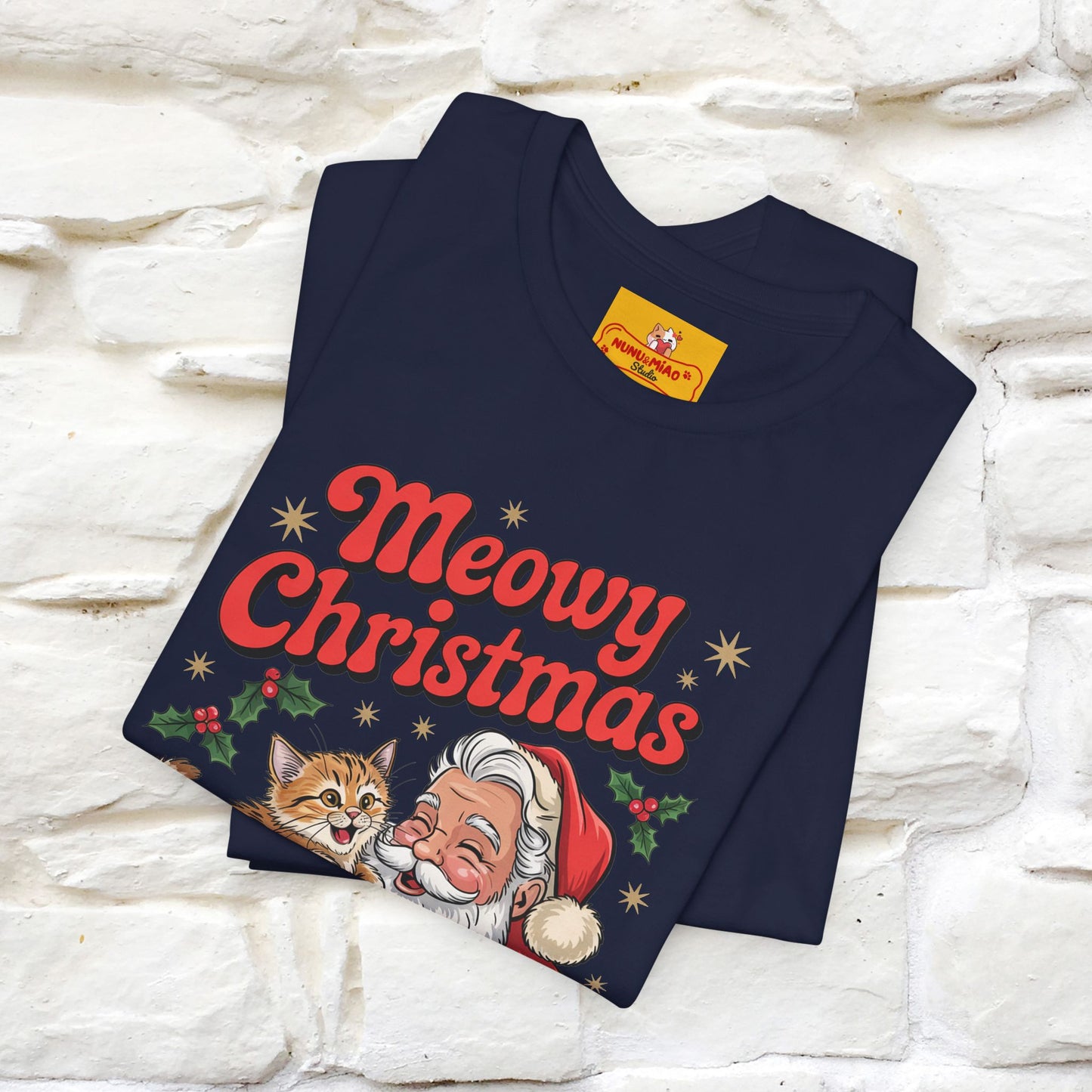 “Meowy Christmas” | Cat T-Shirt | Nunu&Miao Studio