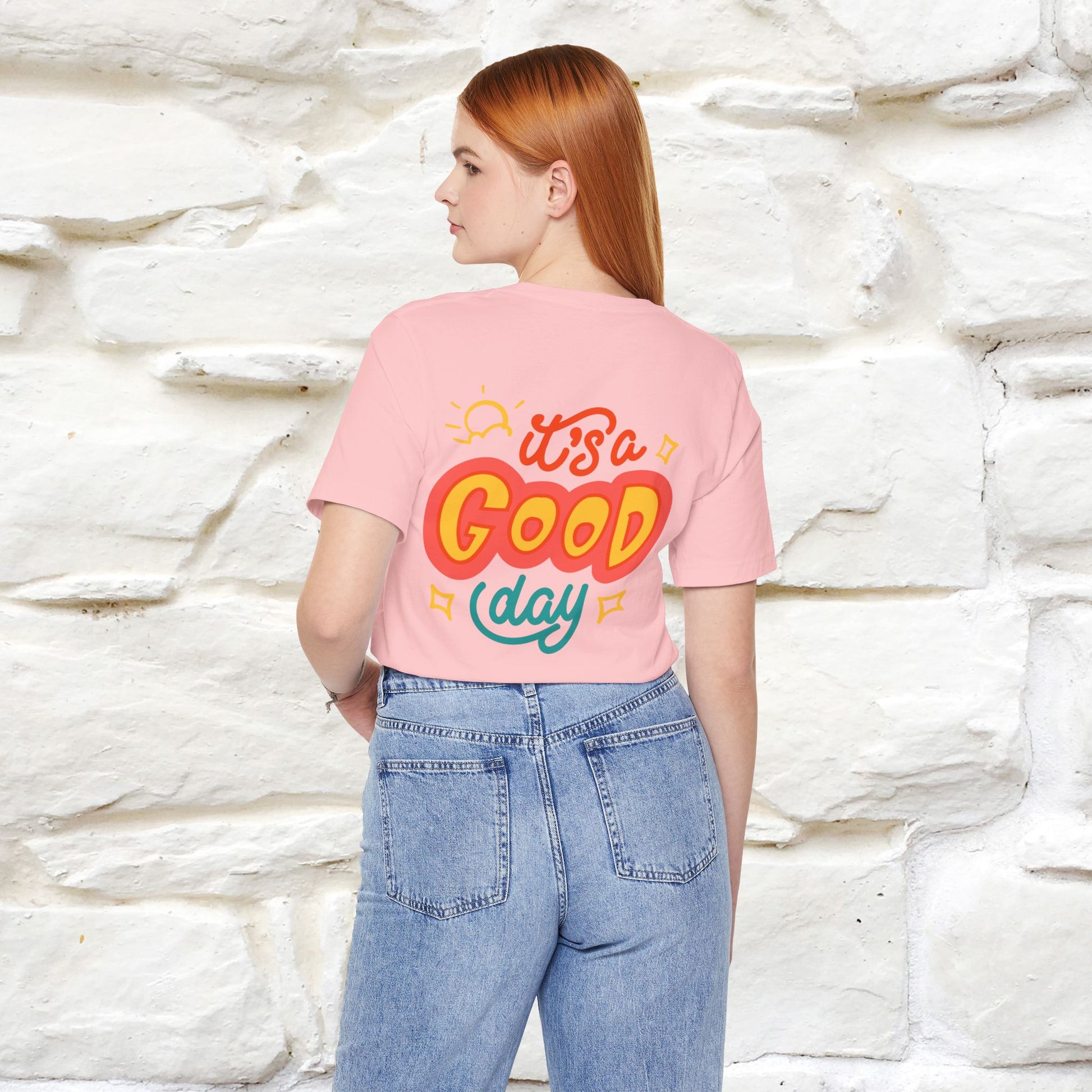 ""It's A Good Day" Cat T-Shirt| Front & Back Design | Nunu&Miao Studio - Nunu&Miao Studio