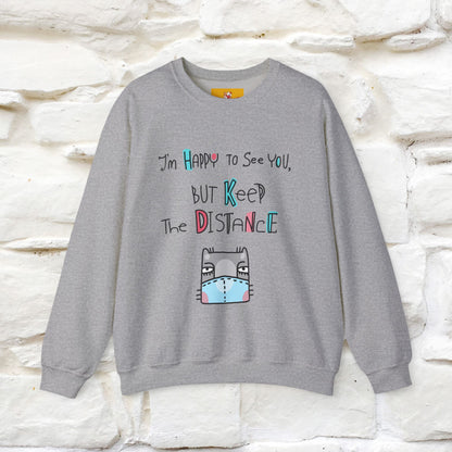 ''I'Am Happy To See You...'' |Cat Sweatshirt | Nunu&Miao Studio