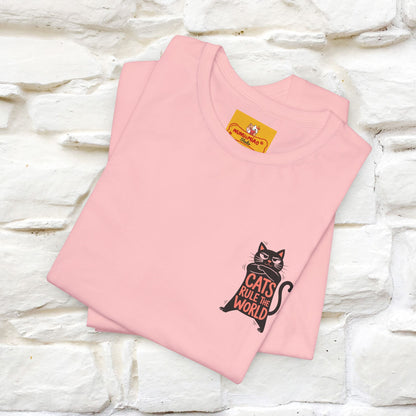 “Cats Rule The World” |Cat T-Shirt | Front & Back Design | Nunu&Miao Studio