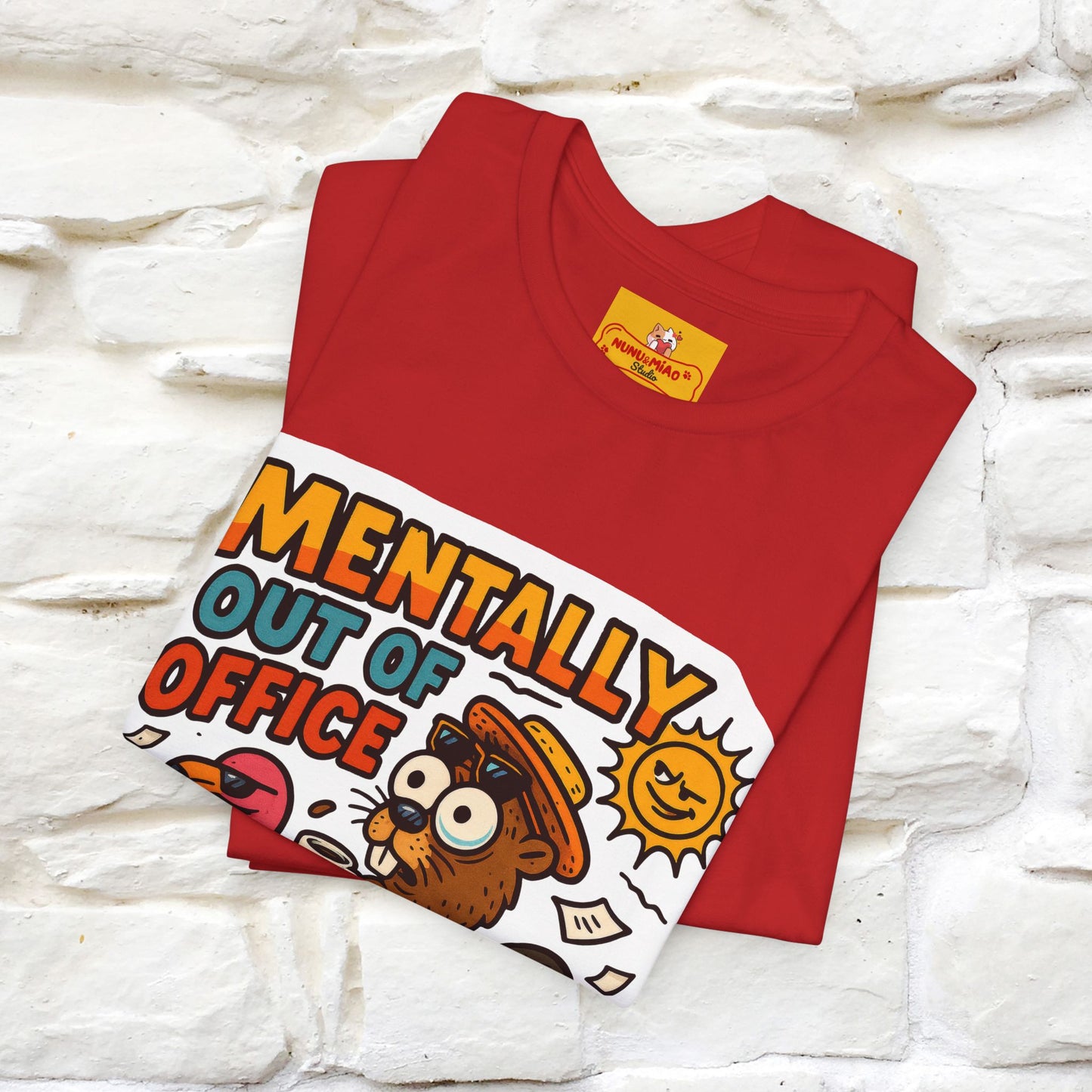 ''Mentally Out Of Office''|  Sarcastic Cat T-Shirt | Nunu&Miao Studio