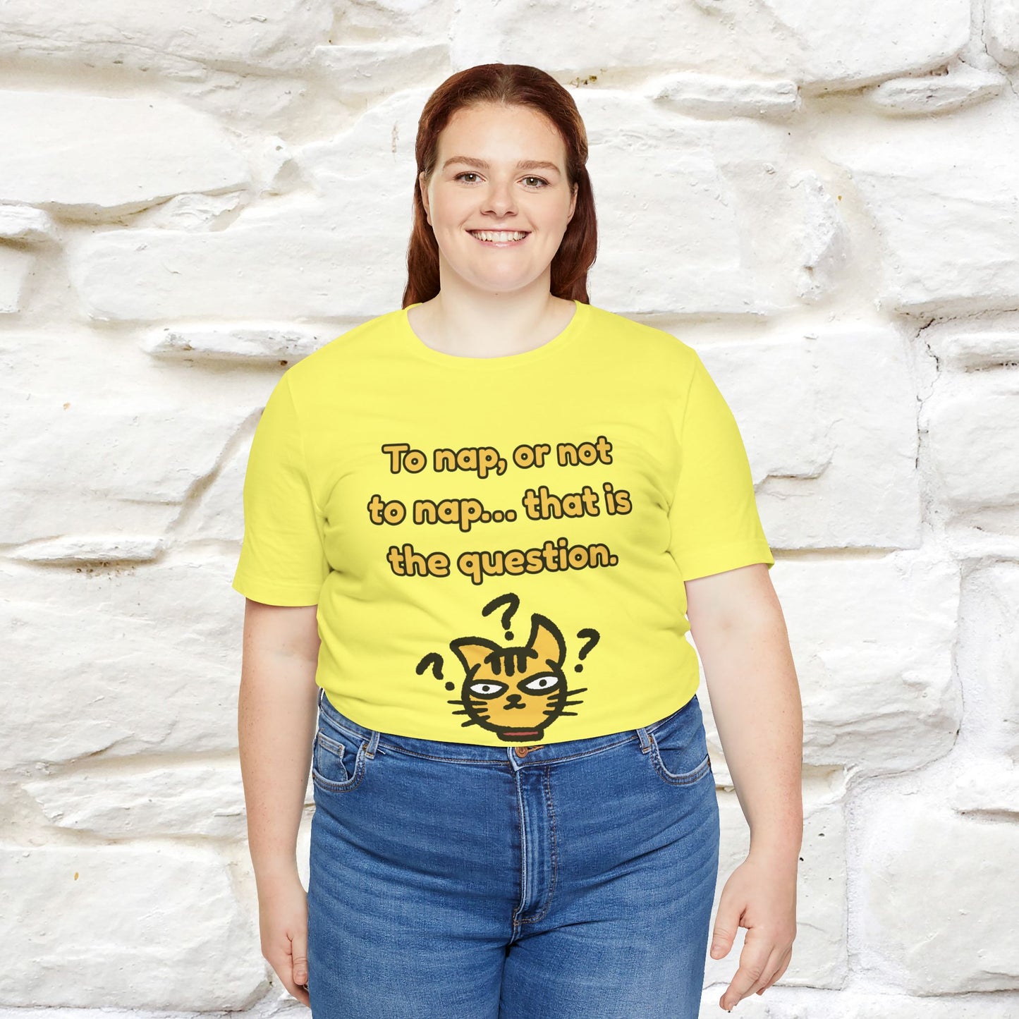 “To nap, or not to nap… that is the question.''| Funny T-Shirt | Nunu&Miao Studio