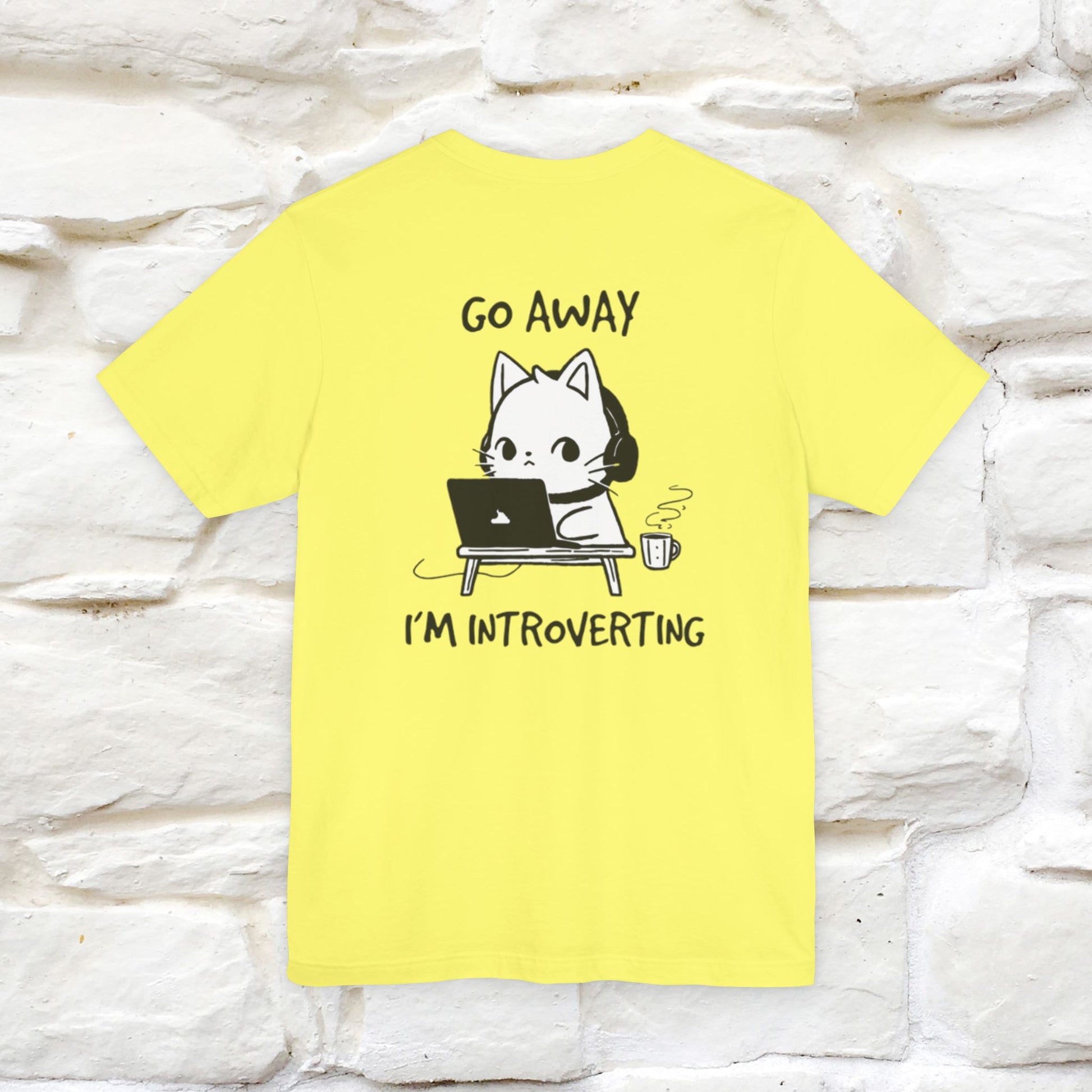 ''Go Away, I’m Introverting'' Cat T-Shirt | Nunu & Miao Studio - Nunu&Miao Studio