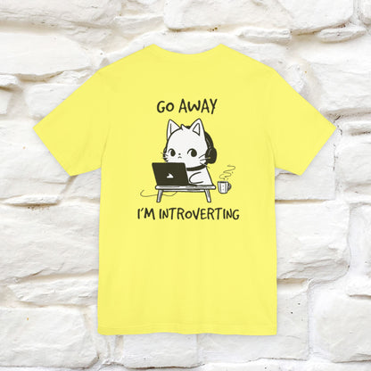 ''Go Away, I’m Introverting'' Cat T-Shirt | Nunu & Miao Studio - Nunu&Miao Studio