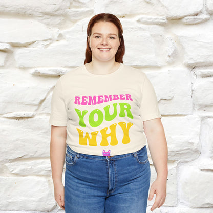 "Remember Your Why" |Cat T-Shirt | Nunu&Miao Studio - Nunu&Miao Studio