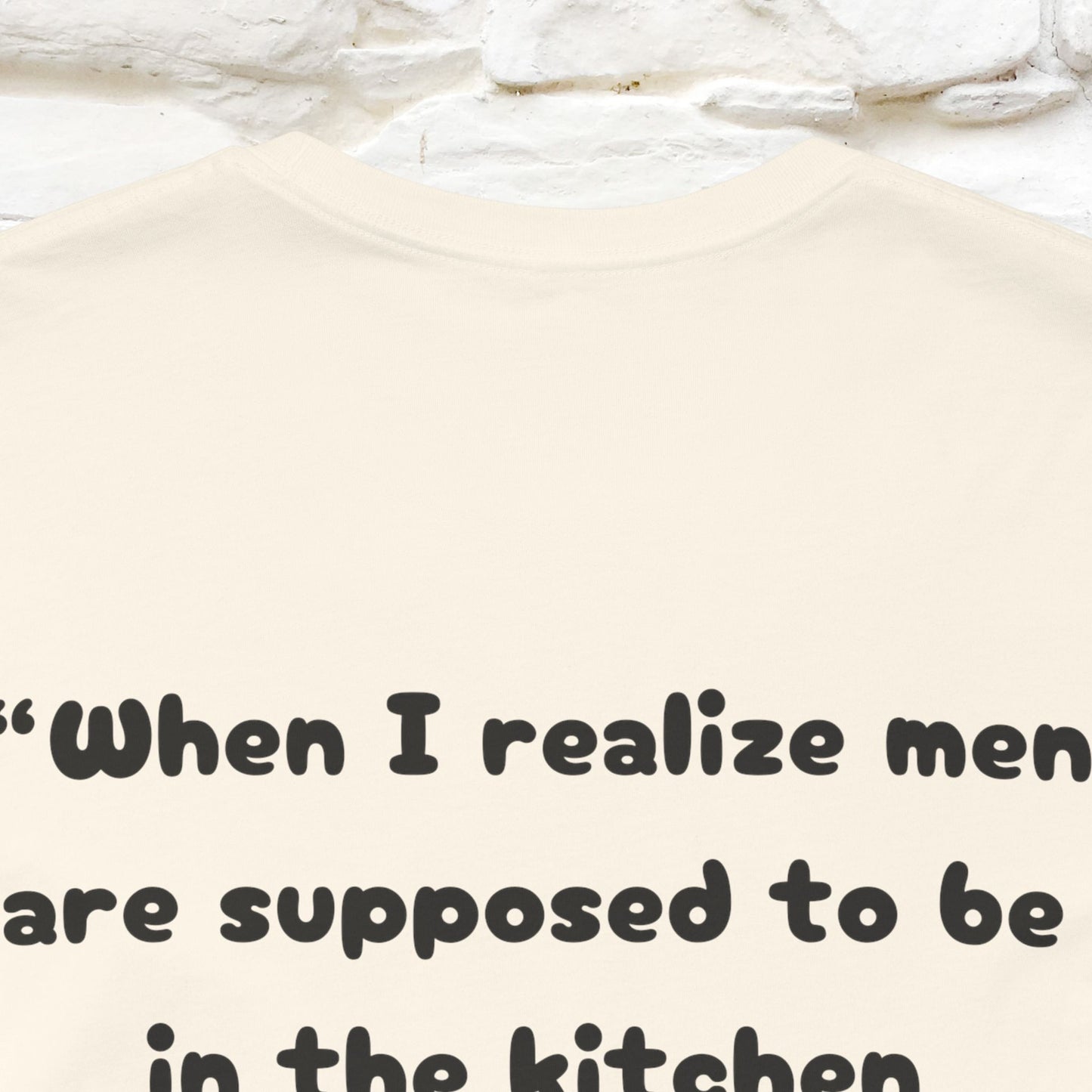 ’“When I realize men are ...." Funny Cat T-Shirt | Nunu&Miao Studio