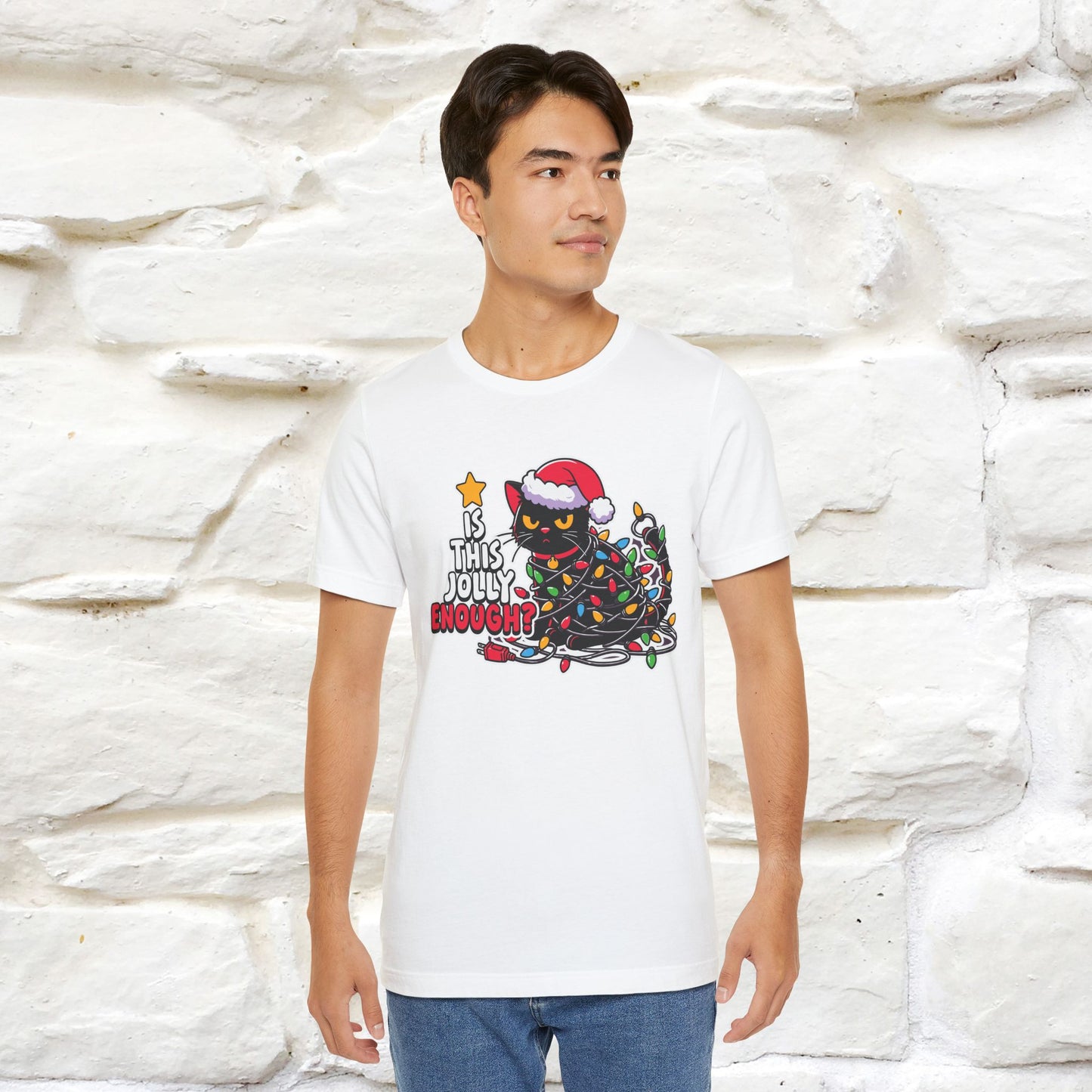 “Is This Jolly Enough?” | Cat T-Shirt | Nunu&Miao Studio