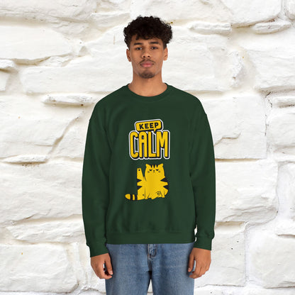 "Keep Calm'' |Cat Sweatshirt | Nunu&Miao Studio