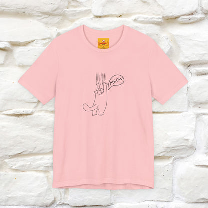 "Meow Meow Meow" Cat T-Shirt | Front & Back Design | Nunu&Miao Studio