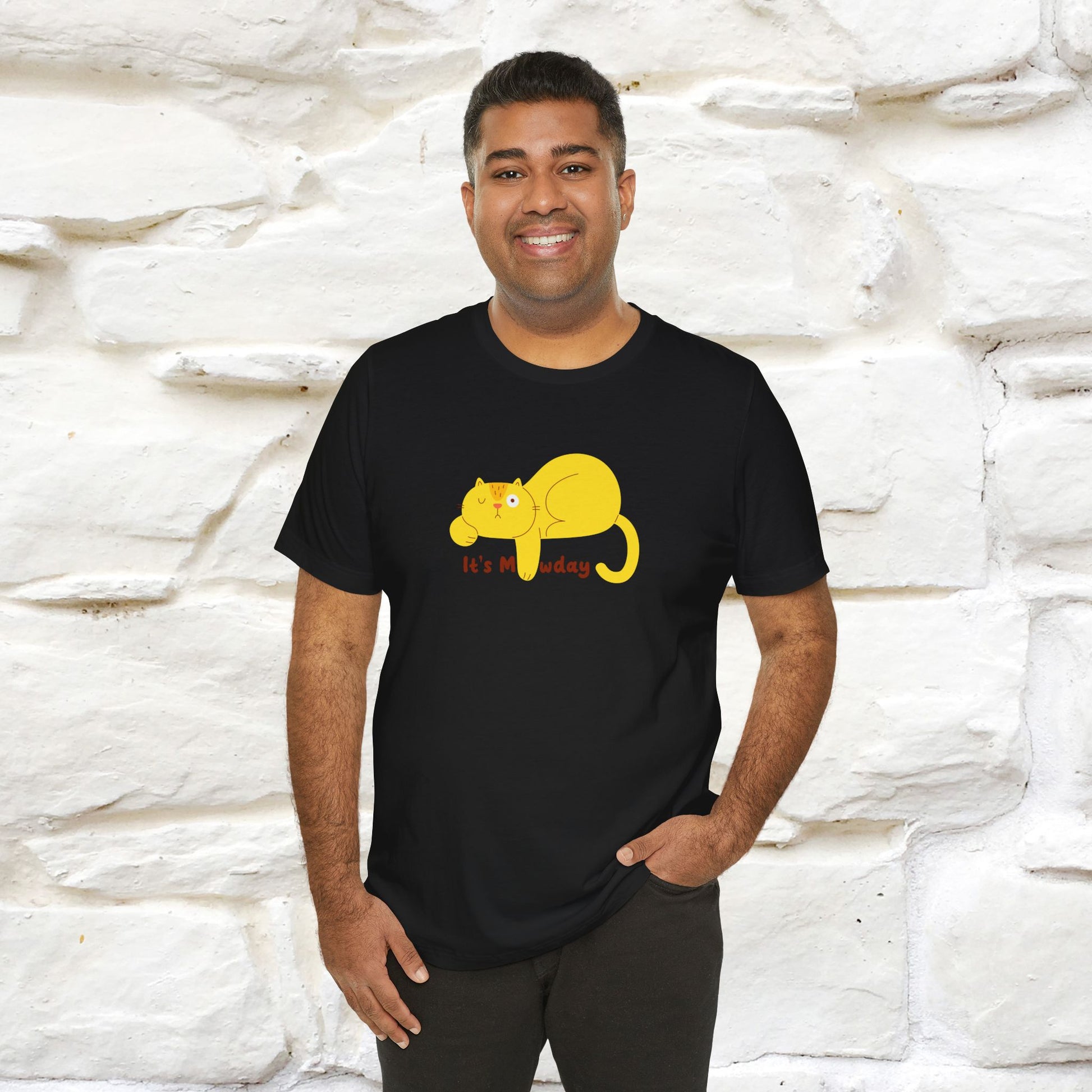 "It's Meawday" Cat T-shirt | Front & Back Design | Nunu&Miao Studio - Nunu&Miao Studio