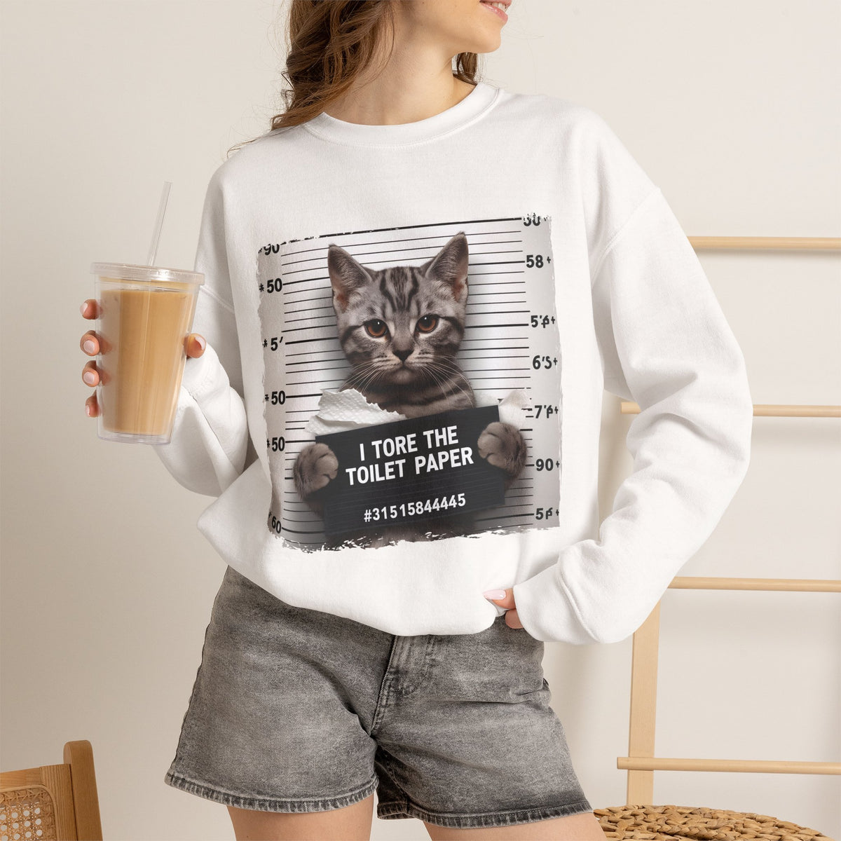 "I Tore The Toilet Paper.'' |Cat Sweatshirt | Nunu&Miao Studio