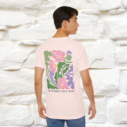 "Remember Your Why'' Cat T-Shirt Front and Back Design | Nunu&Miao Studio - Nunu&Miao Studio