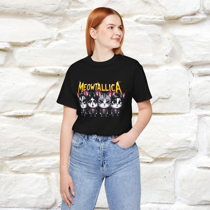 Meowtallica T-Shirt | Rock-Inspired Cat Tee| Nunu&Miao Studio - Nunu&Miao Studio